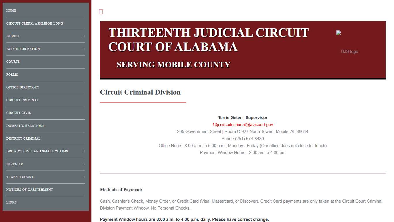 Mobile County - Thirteenth Judicial Circuit Court of Alabama